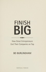 Finish Big book cover