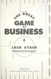 The Great Game of Business book cover